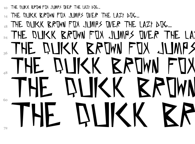 Just for today font waterfall